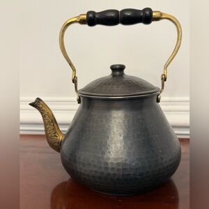 Gorgeous DEMMEX Hammered Copper Tea Pot Kettle 3-Quart Handmade in Turkey